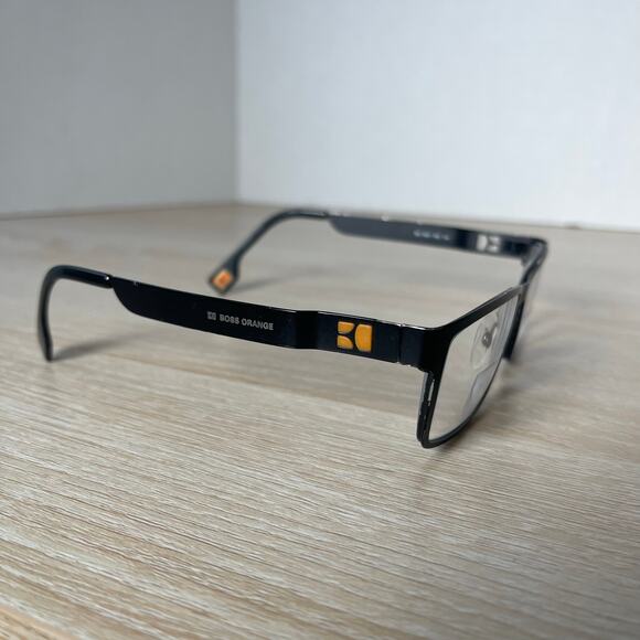 Hugo Boss Orange BO 0001 003 Eyeglasses READ Frames Only Metal Black 53-16-140 - Picture 10 of 10